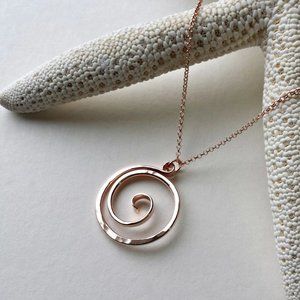 Koru Necklace, Maori Necklace, Ring Holder Necklace, Tribal Necklace